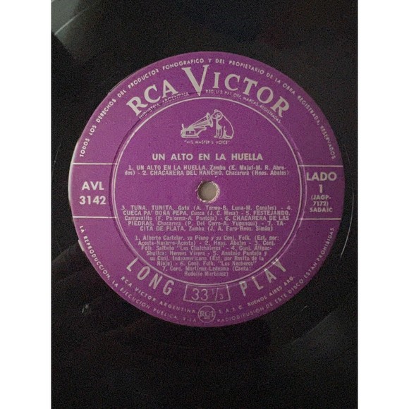 Un Alto En La Huella Temas Bailables LP RCA AVL-3142 VG Chalchaleros Nocheros - Picture 6 of 8